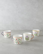 Floral Heaven New Bone China Mug 450 ml Colored (view 4)