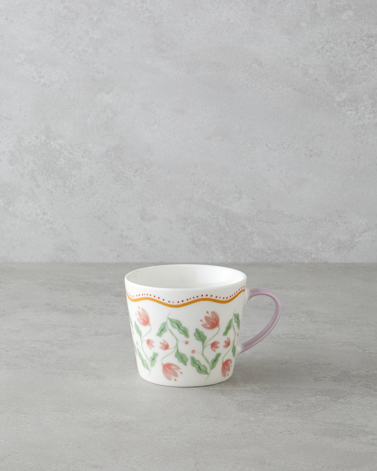 Floral Bliss New Bone China Mug 450 ml Colored