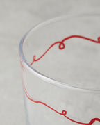 Glass 2 pcs Glass 380 ml Red - Green (view 4)