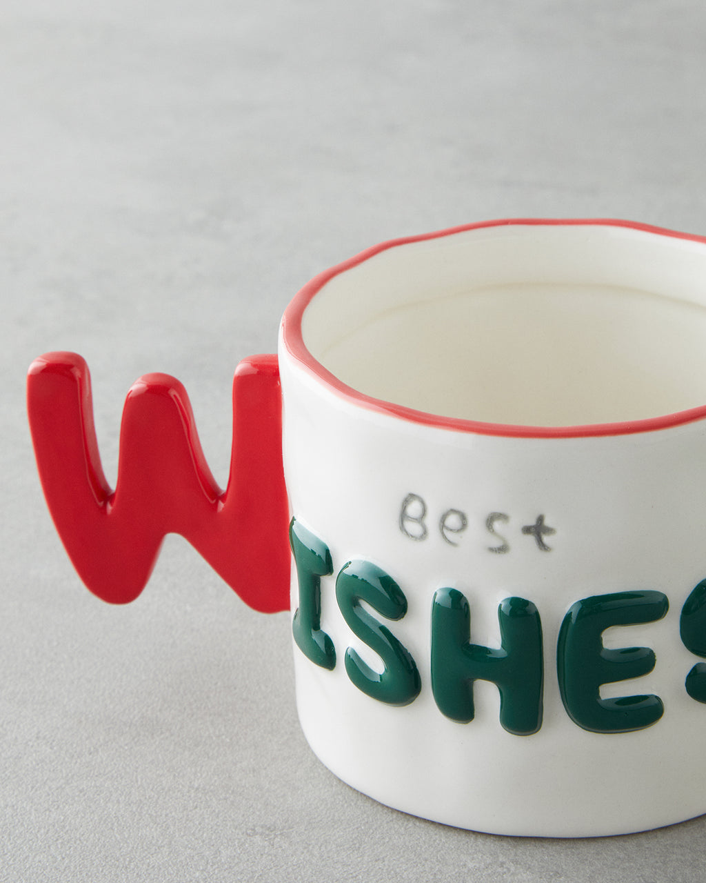 Stoneware Mug 400 ml Red - Green (view 2)