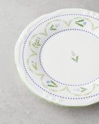 Lavender Porcelain Breakfast Set 12 Pieces, 6 Servings Green - Blue (view 5)