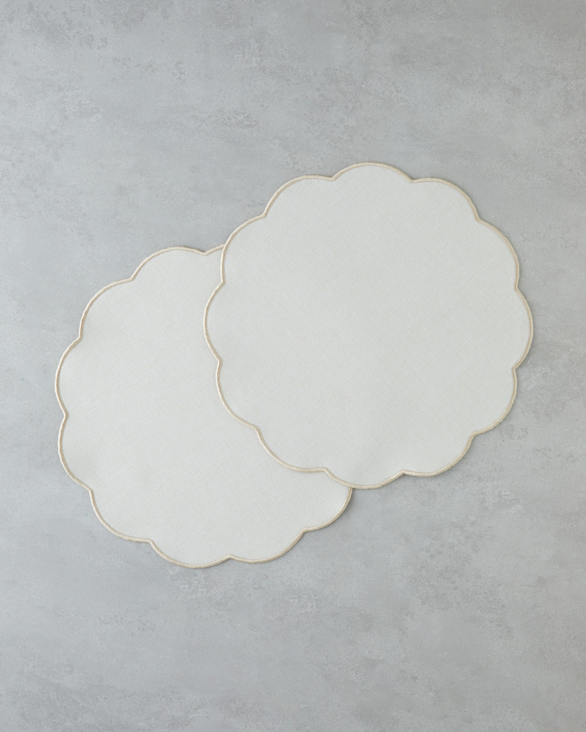Bressia Polyester 2 pcs Table Mat 38 cm Beige