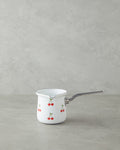 Cherry Dream Enamel Coffee Pot 10 cm White