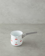 Cherry Dream Enamel Coffee Pot 10 cm White (view 2)