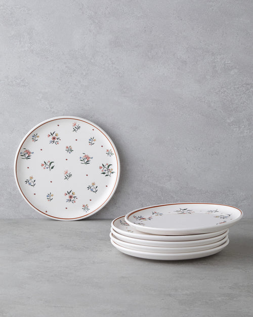 Bianca Ceramic 6 pcs Cake Set 20 cm Colored