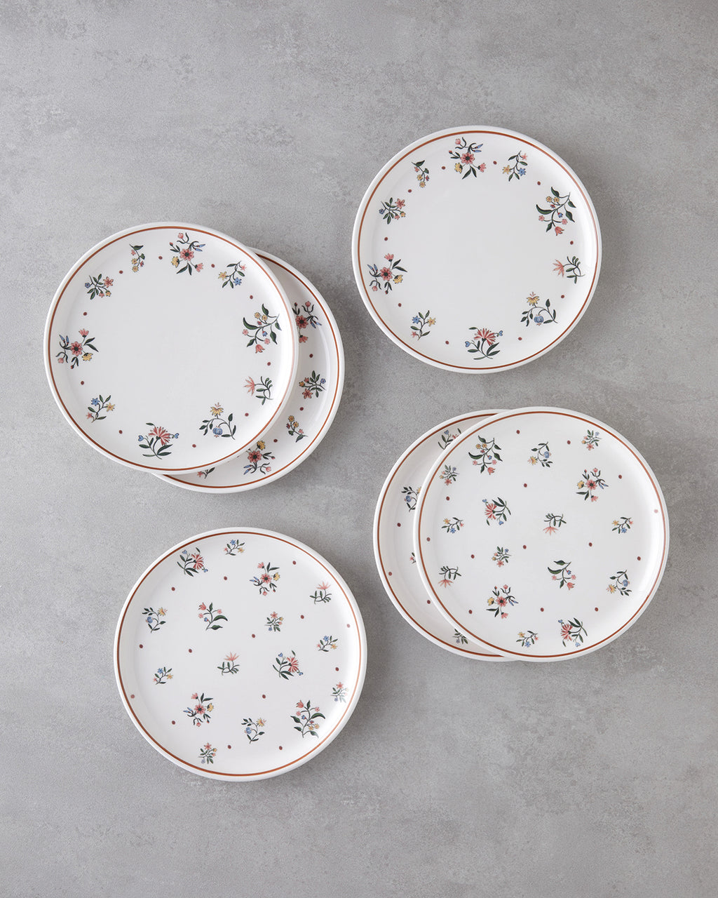 Bianca Ceramic 6 pcs Cake Set 20 cm Colored (view 2)