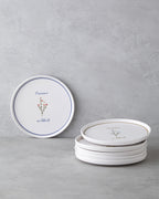 Lamour Ceramic 6 pcs Cake Set 20 cm Colored
