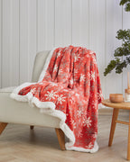 Snowland Sofa Throw 120x160 cm Red (view 2)