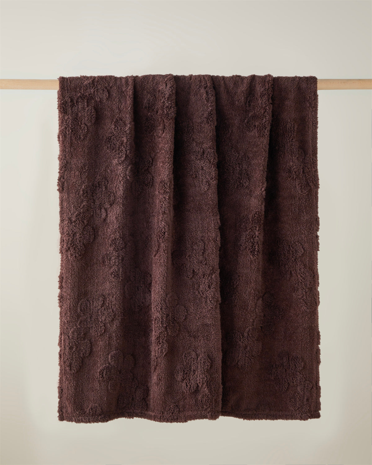 Flower Joy Sofa Throw 120x160 cm - Brown
