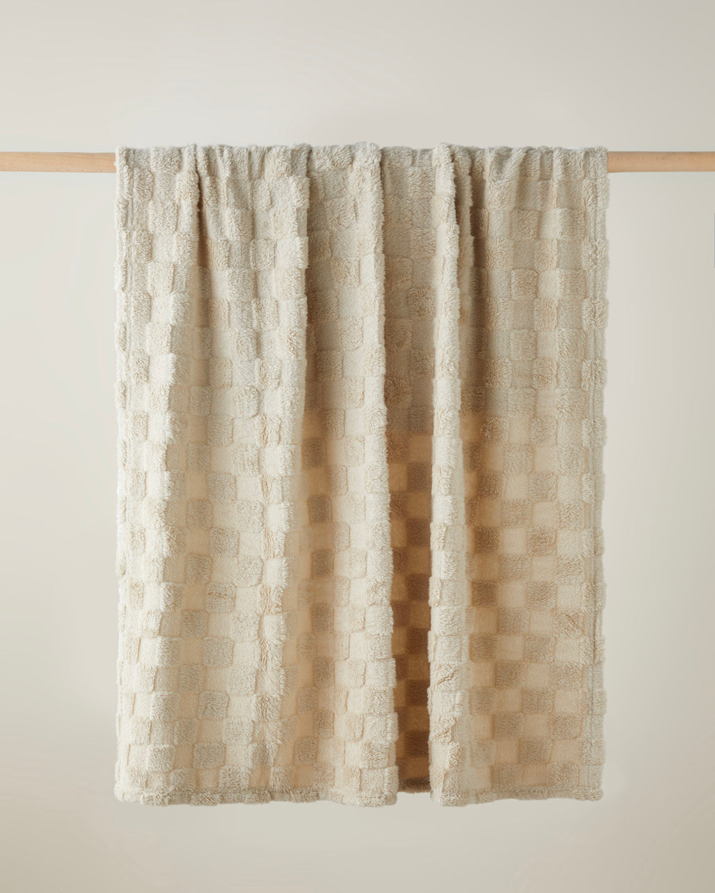 Fancy Square Sofa Throw 120x160 cm - Beige
