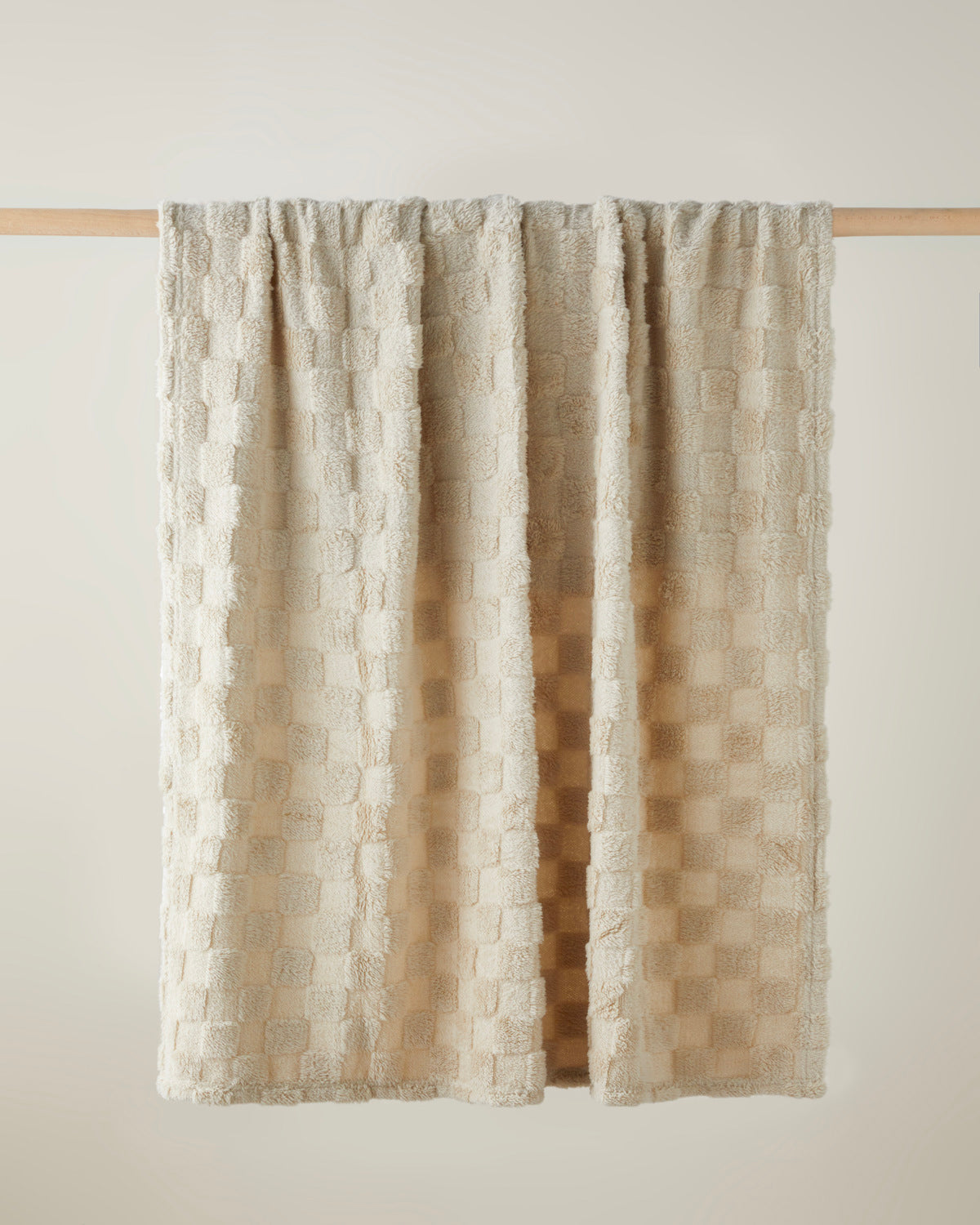 Fancy Square Sofa Throw 120x160 cm - Beige