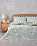 Leaf Dream Easy Iron Duvet Cover Set - Green - Single 160x220 cm