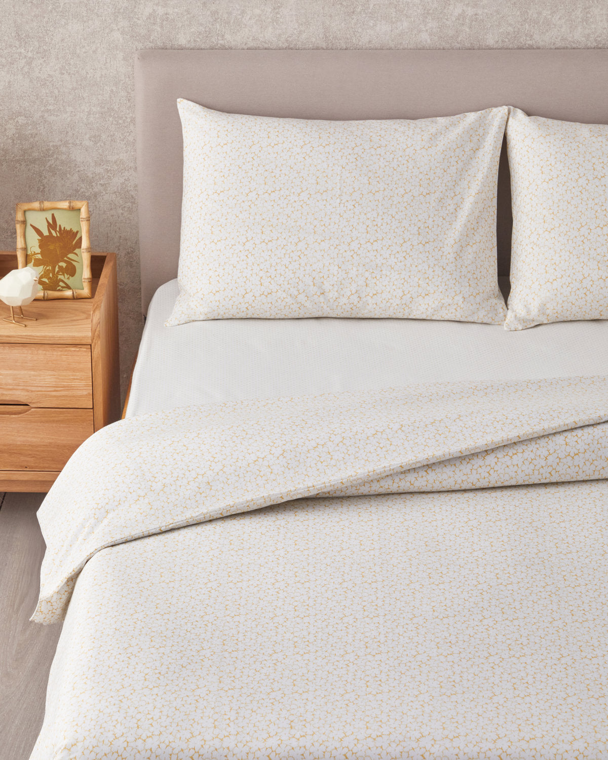 Sweet Violet Easy Iron Duvet Cover Set Oil - Dark Blue - Single 160x220 cm (view 3)