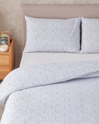 Sweet Violet Easy Iron Duvet Cover Set Oil (view 18)