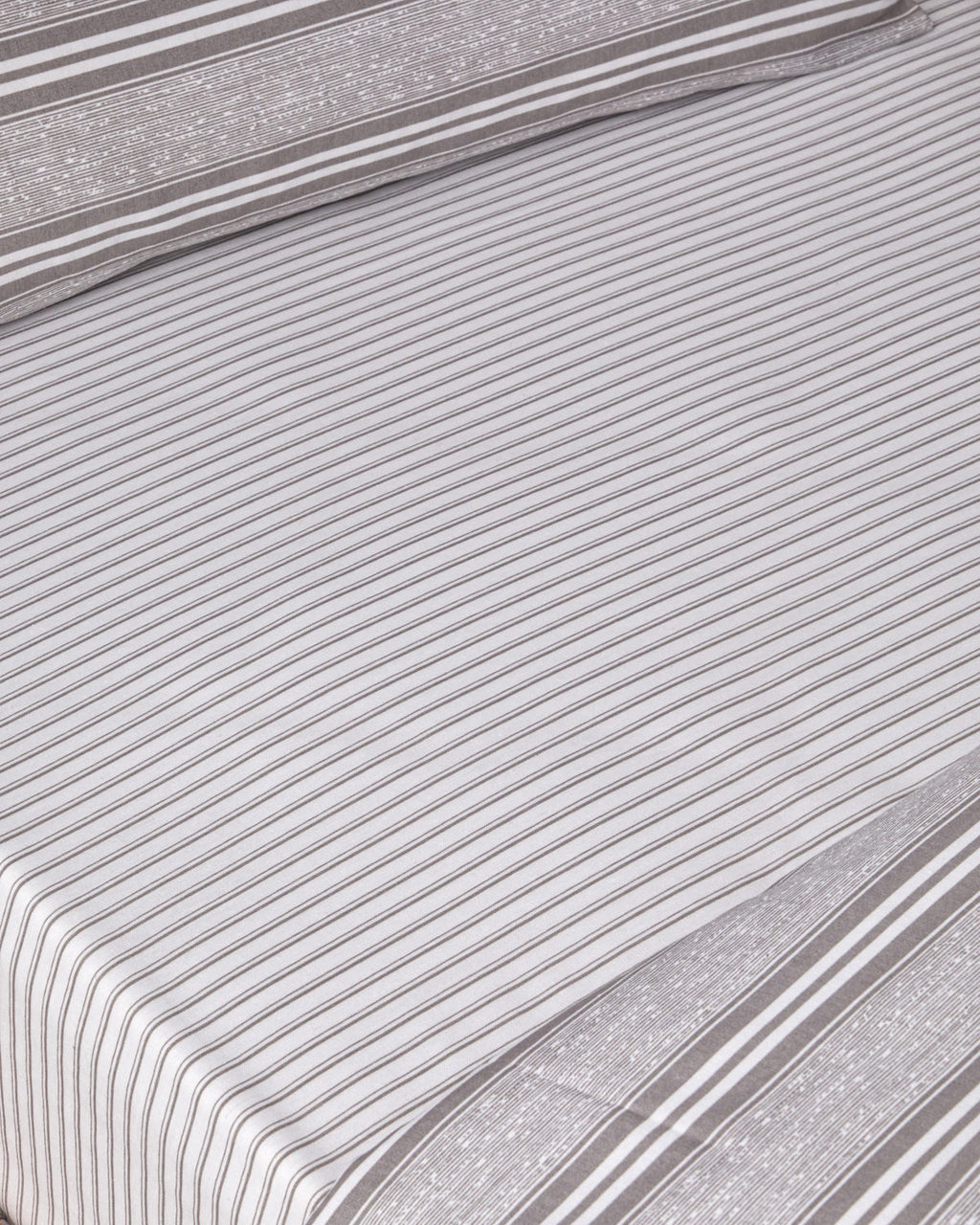 Sleek Lines Easy Iron Duvet Cover Set Gray (view 6)