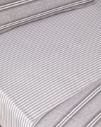 Sleek Lines Easy Iron Duvet Cover Set Gray (view 6)