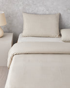 Linework Easy Iron Duvet Cover Set (view 23)
