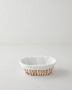Navessa Paper Bread Basket 24x18x8 cm Cream