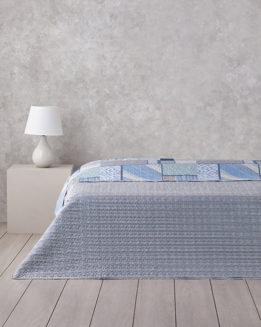 Patch Mosaic Multi-Purpose Cover Blue - Double 200x220 cm (view 2)