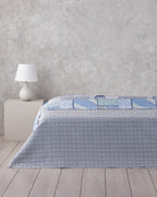 Patch Mosaic Multi-Purpose Cover Blue - Double 200x220 cm (view 2)