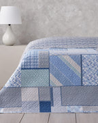 Patch Mosaic Multi-Purpose Cover Blue - King 240x220 cm (view 3)