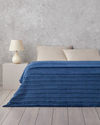 Super Soft Blanket - Navy Blue - Single 150x200 cm