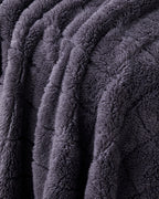 Natural Checkers Jacquard Wellsoft TV Blanket 120x160 cm Night (view 3)