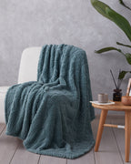 Jacquard Wellsoft TV Blanket 120x160 cm - Mustard (view 2)