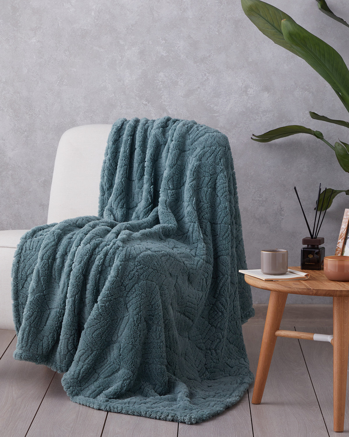 Jacquard Wellsoft TV Blanket 120x160 cm - Mustard (view 2)