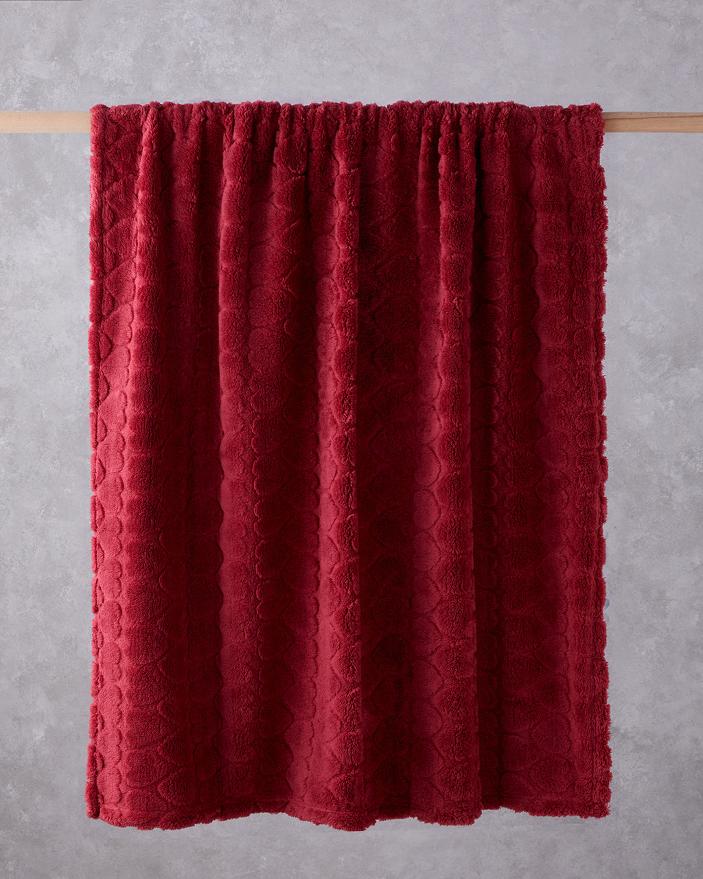 Jacquard Wellsoft TV Blanket 120x160 cm Dark Red