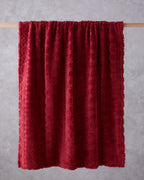 Jacquard Wellsoft TV Blanket 120x160 cm Dark Red