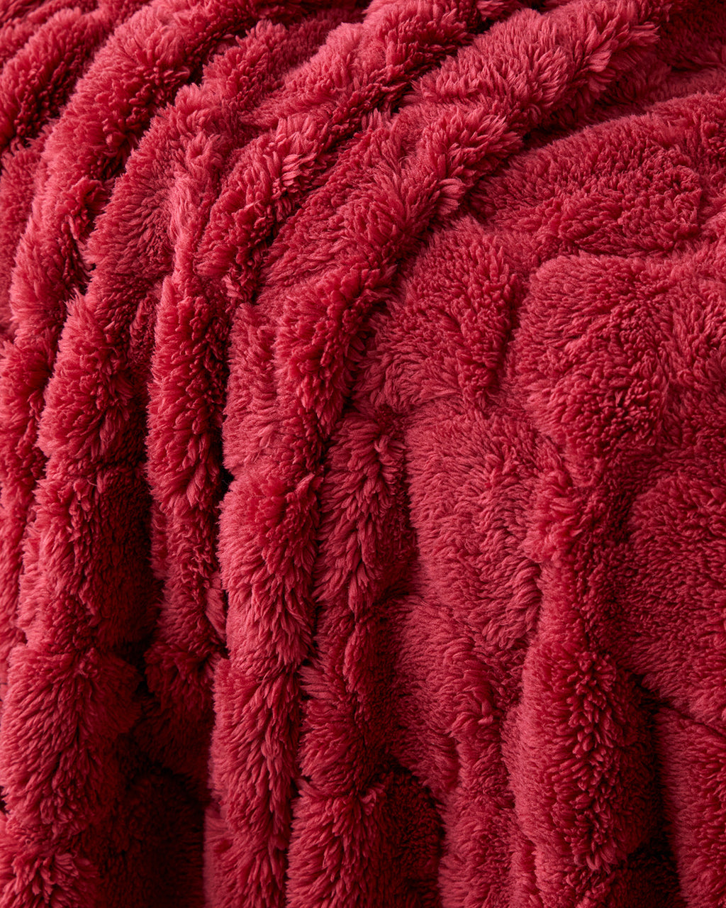 Jacquard Wellsoft TV Blanket 120x160 cm Dark Red (view 3)