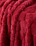 Jacquard Wellsoft TV Blanket 120x160 cm Dark Red (view 3)
