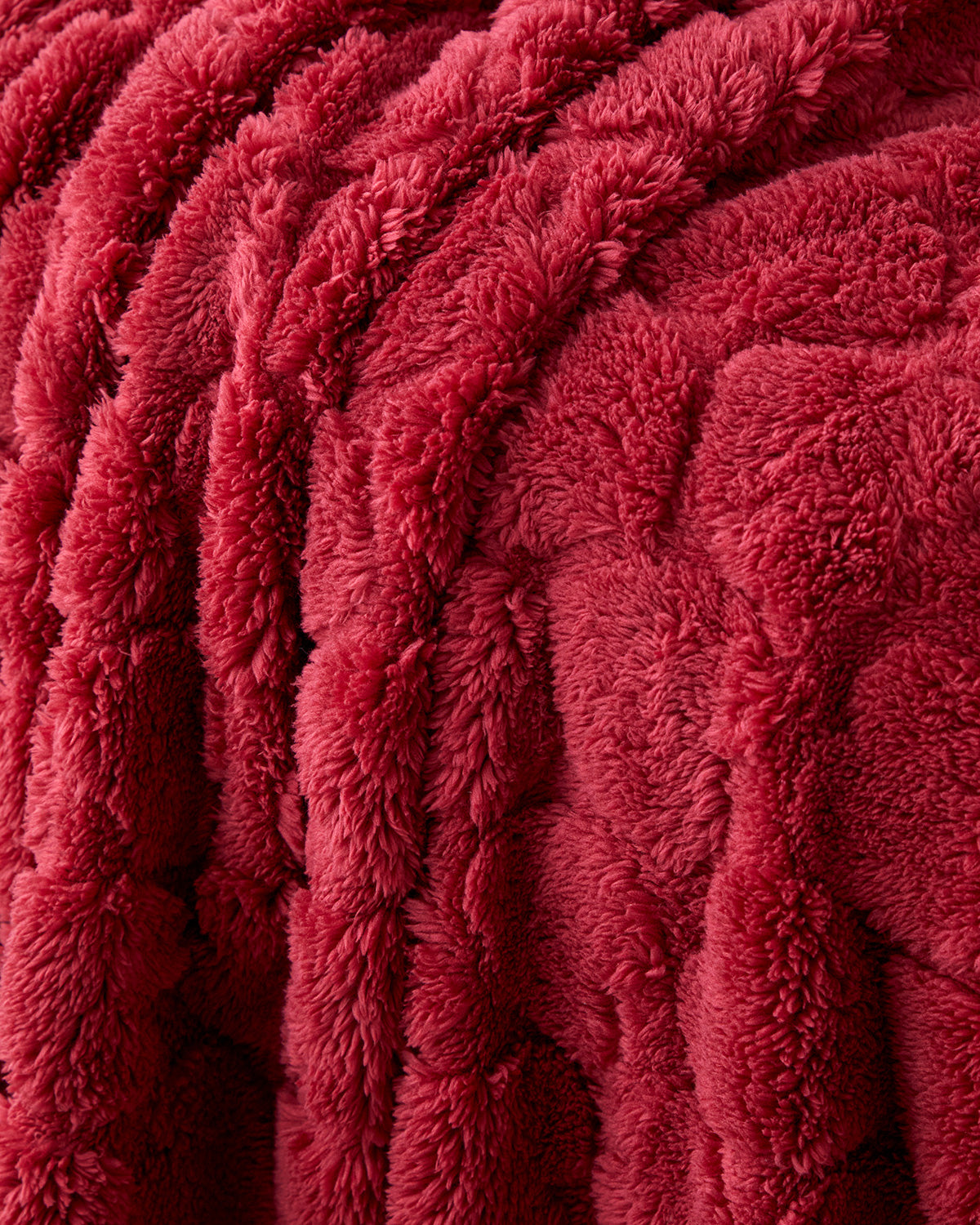 Jacquard Wellsoft TV Blanket 120x160 cm Dark Red (view 3)