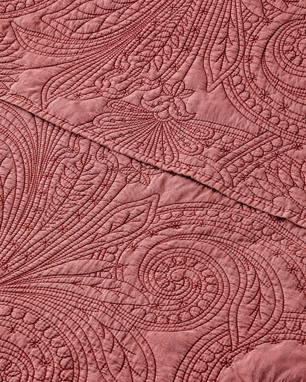 Bed Spread Set Maroon - Double 200x220 cm (view 2)