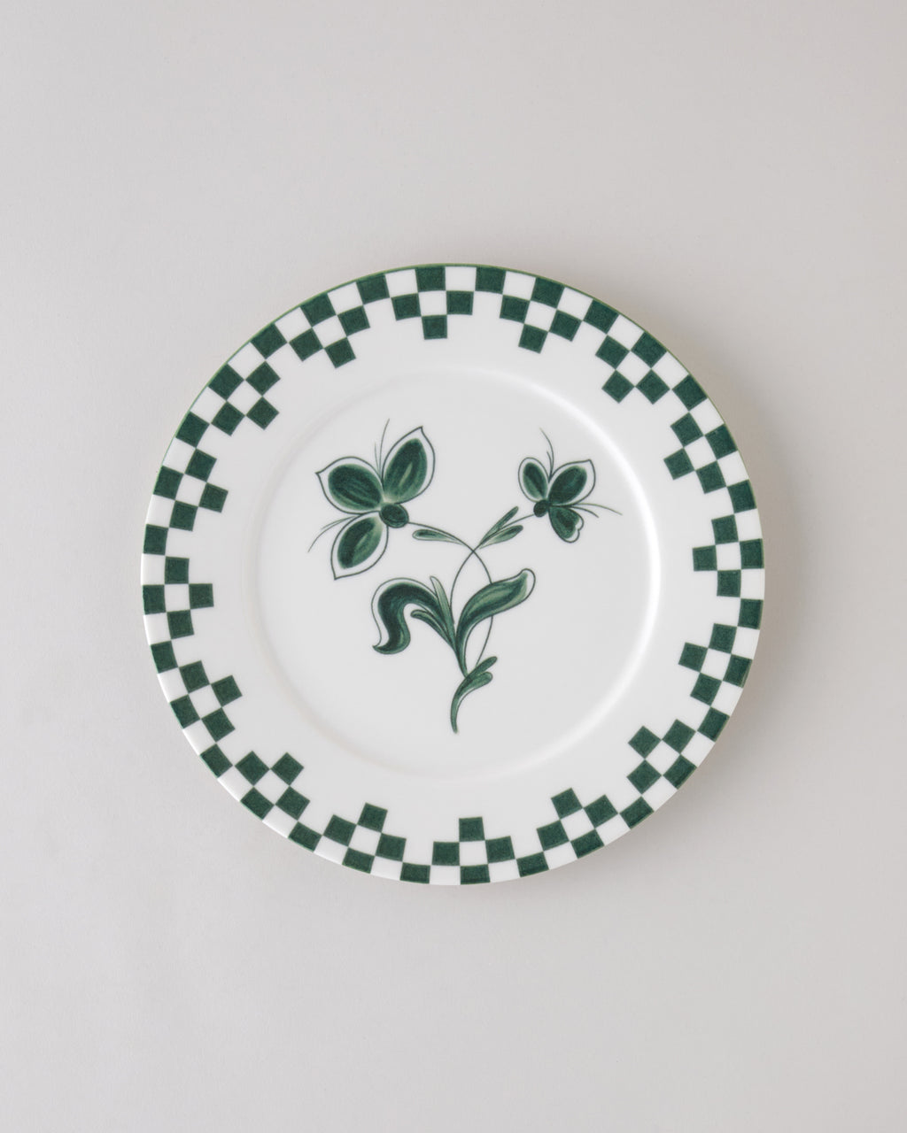 Porcelain Serving Plate 25 cm Green (view 2)
