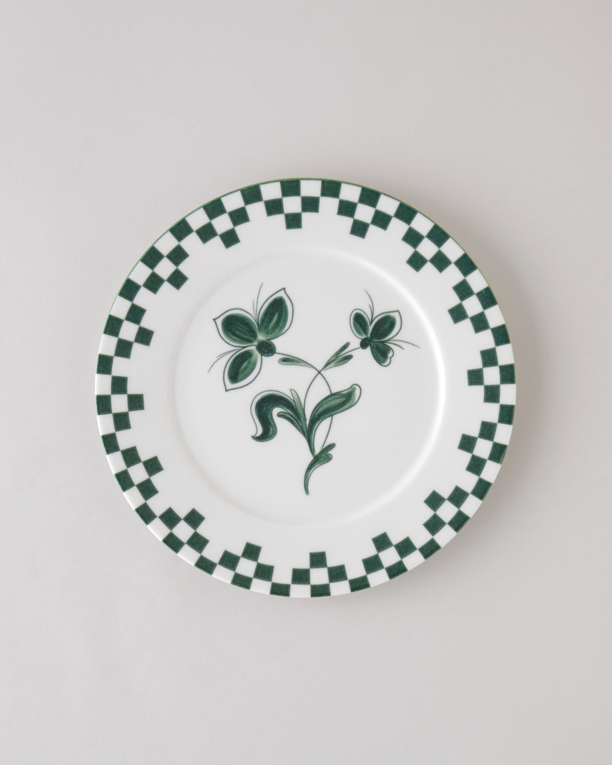 Porcelain Serving Plate 25 cm Green (view 2)
