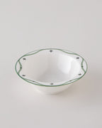Porcelain Bowl.. Green - 14 cm