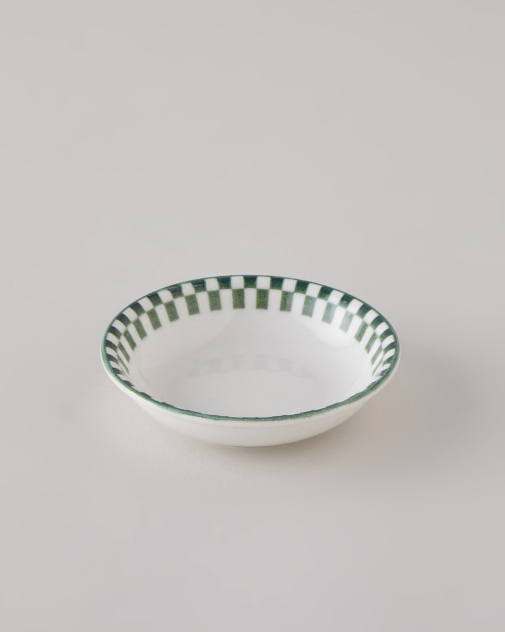 Porcelain Snack Bowl 11 cm White - Green