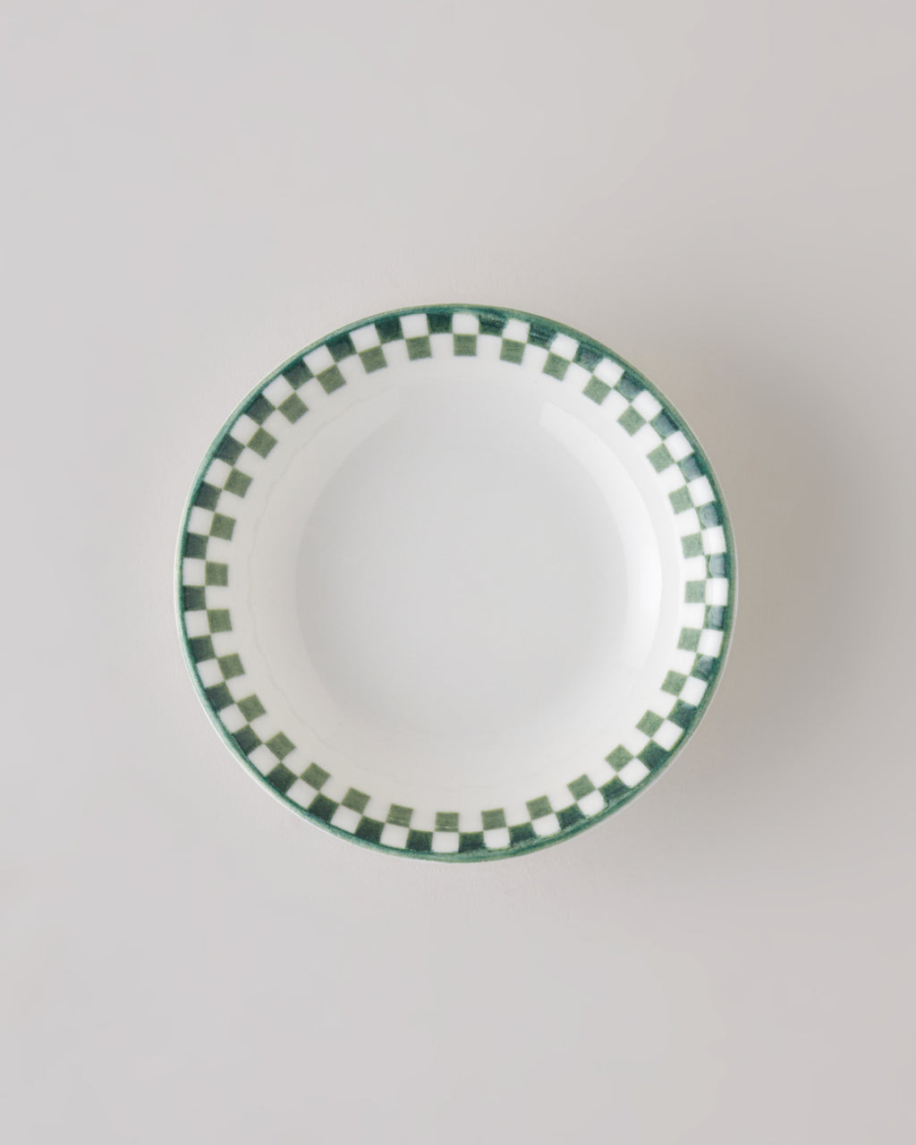 Porcelain Snack Bowl 11 cm White - Green (view 2)