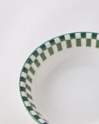 Porcelain Snack Bowl 11 cm White - Green (view 3)
