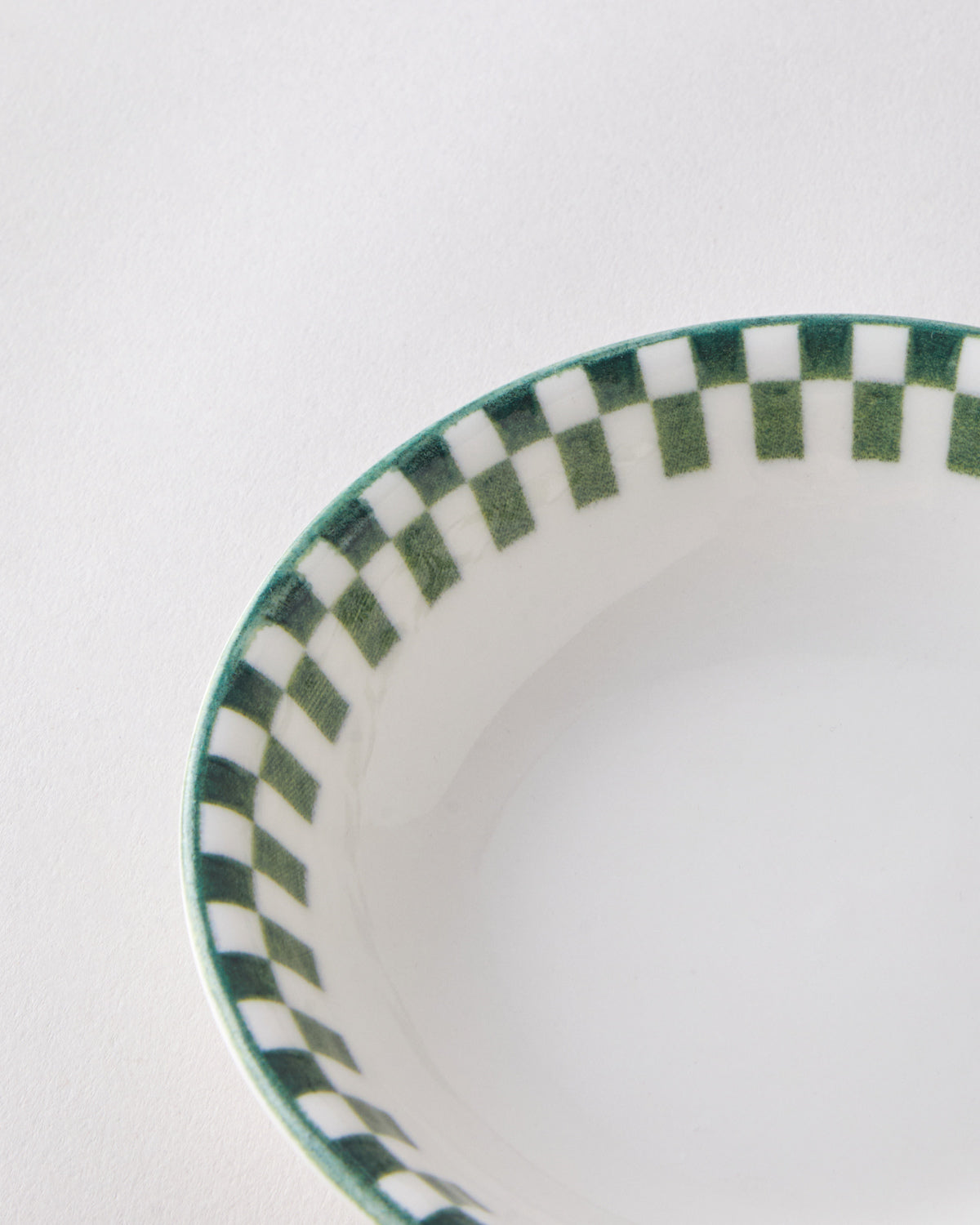 Porcelain Snack Bowl 11 cm White - Green (view 3)