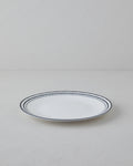 Porcelain Serving Plate 25 cm Black - White