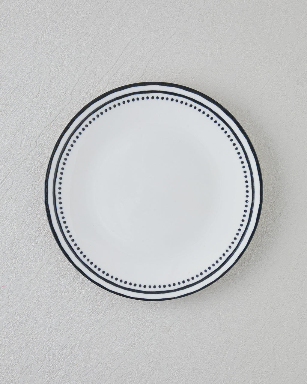 Porcelain Serving Plate 25 cm Black - White (view 2)
