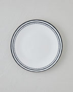 Porcelain Serving Plate 25 cm Black - White (view 2)