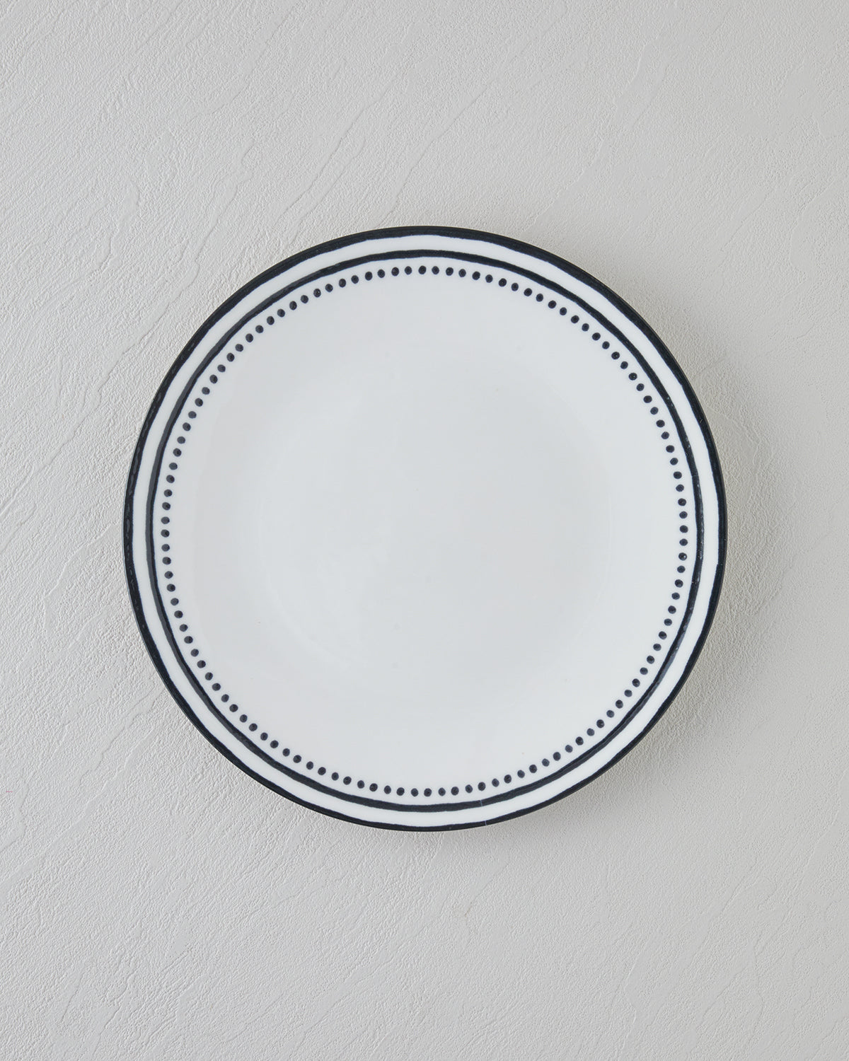 Porcelain Serving Plate 25 cm Black - White (view 2)