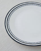 Porcelain Serving Plate 25 cm Black - White (view 3)