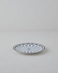 Porcelain Cake Plate 19 cm Black - White