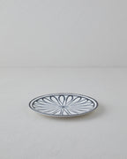 Porcelain Cake Plate 19 cm Black - White
