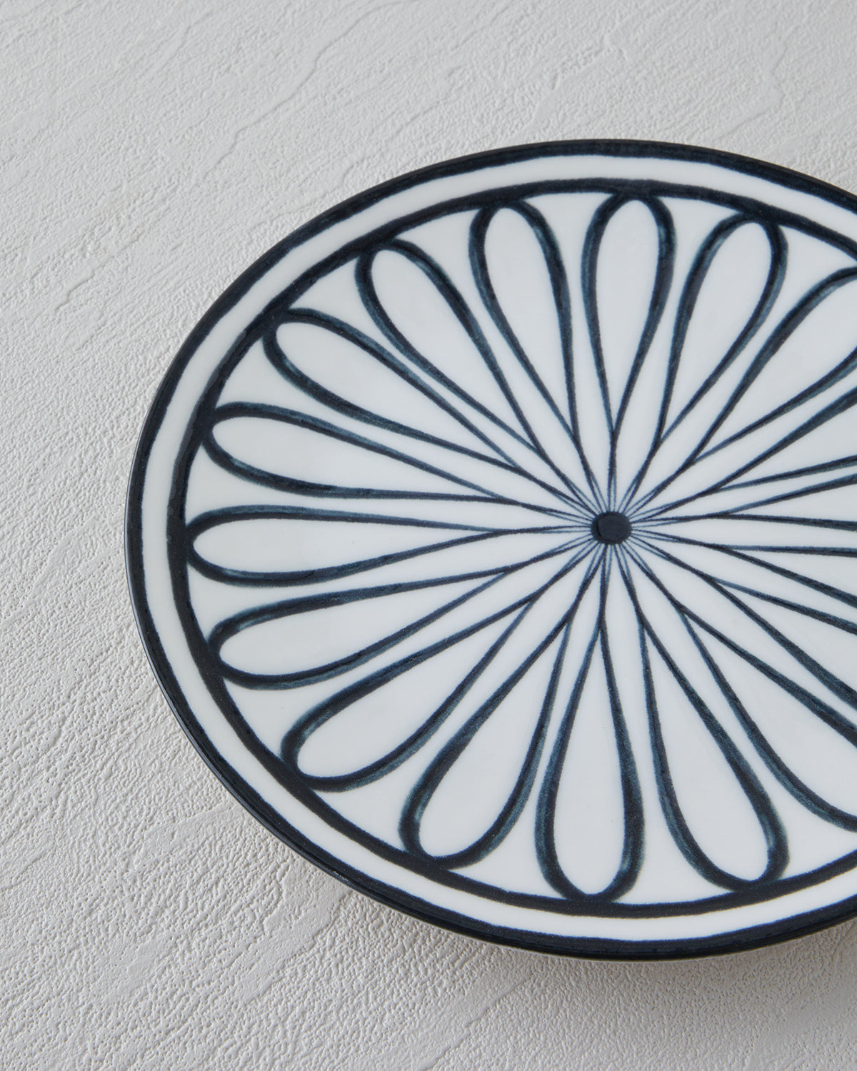 Porcelain Cake Plate 19 cm Black - White (view 3)
